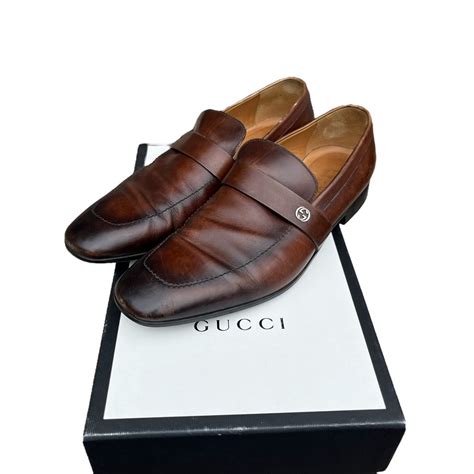 gucci broadwick loafer brown|men Gucci loafers brown style.